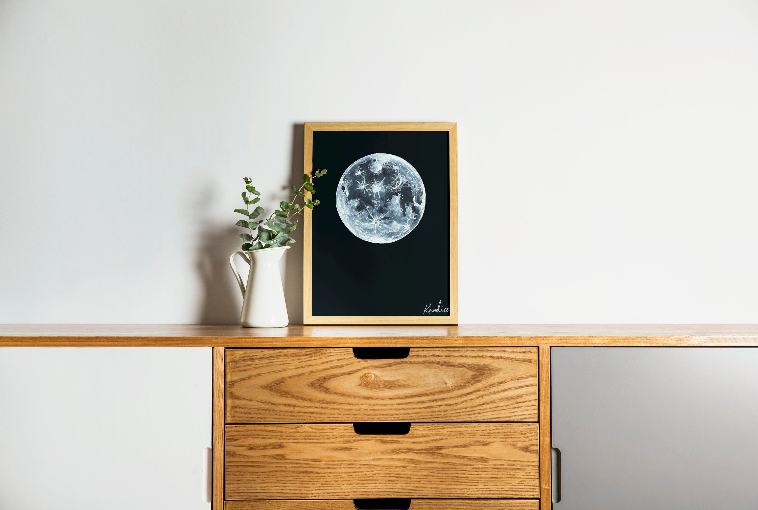 Borrowed Light print displayed framed on a wall