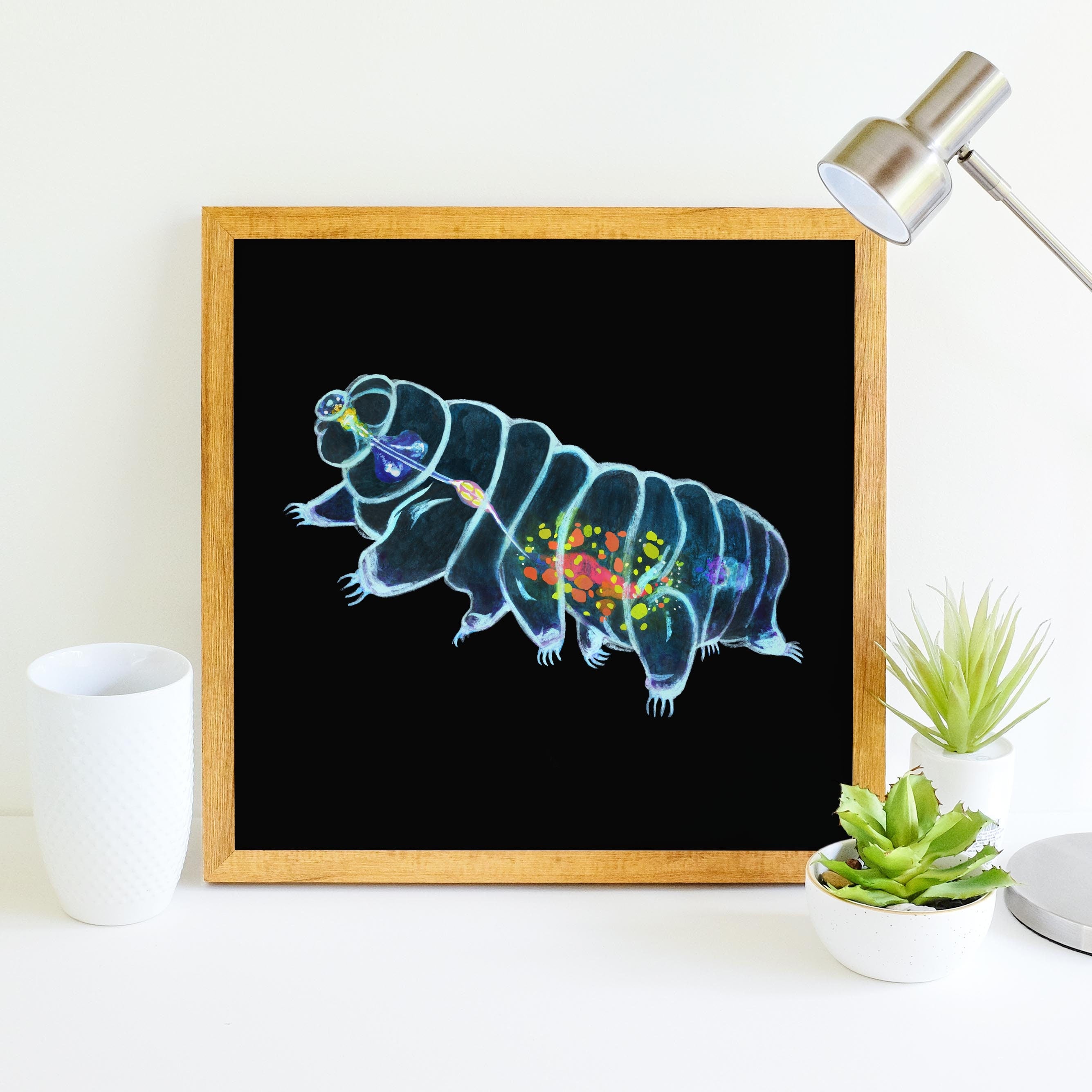 Tardigrade Art Print | Water Bear Wall Art | Science Decor | Biology Teacher Gift | Unframed Print