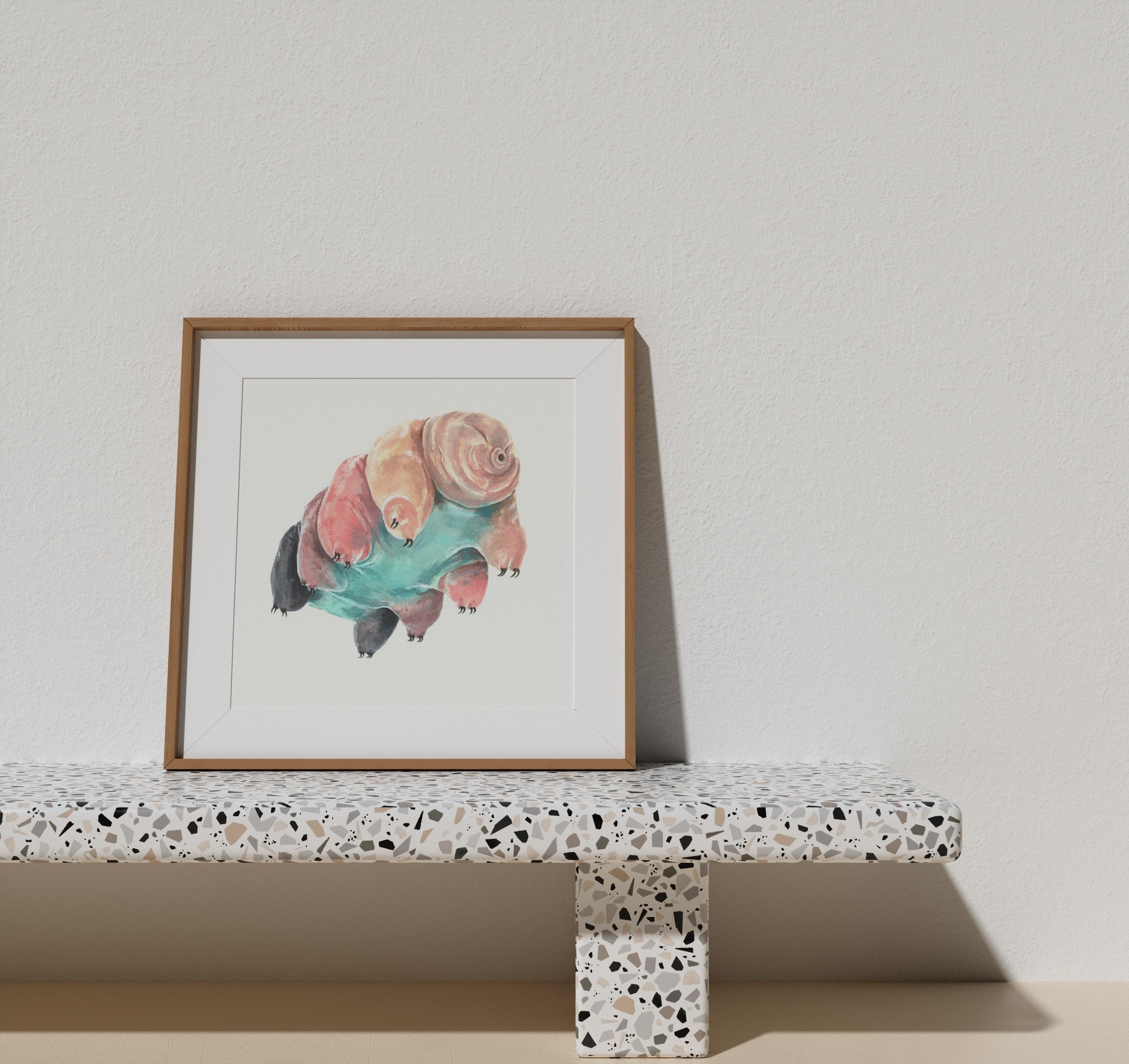 Water Bear Art Print | Tardigrade Illustration | Science Wall Art | Biology Gift | Unframed Print