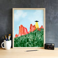 Garden of the Gods Art Print | Colorado Landscape | Red Rock Wall Art | Mountain Nature Print | Unfr