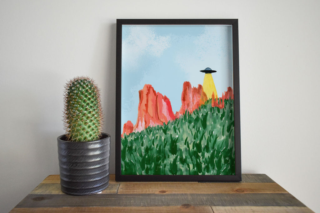 Garden of the Gods Art Print | Colorado Landscape | Red Rock Wall Art | Mountain Nature Print | Unfr